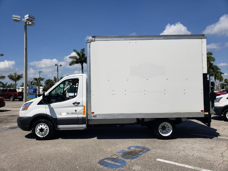 Pre Owned 2018 Ford Transit T 350 12 Foot Box Truck With Liftgate Rear